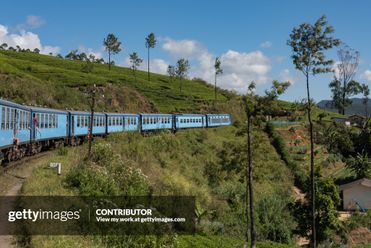 Sri Lankan hill railway between Nuwara Eliya and Haputale